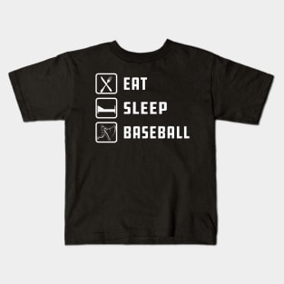 Baseball - Eat Sleep Baseball Kids T-Shirt